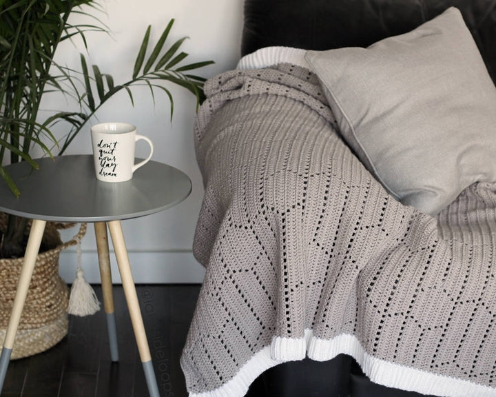 Modern Hexagon Chevron Blanket Crochet Pattern
