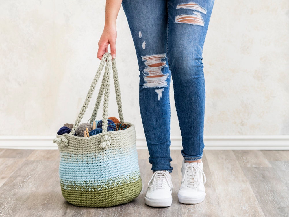 Large Cutie Utility Bucket Bag Crochet Pattern