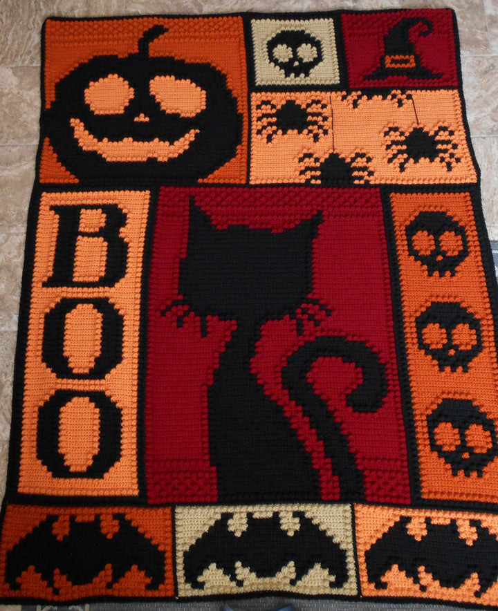 Halloween Blanket Crochet Pattern