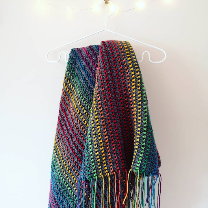 Rainbow Through The Storm Blanket Crochet Pattern