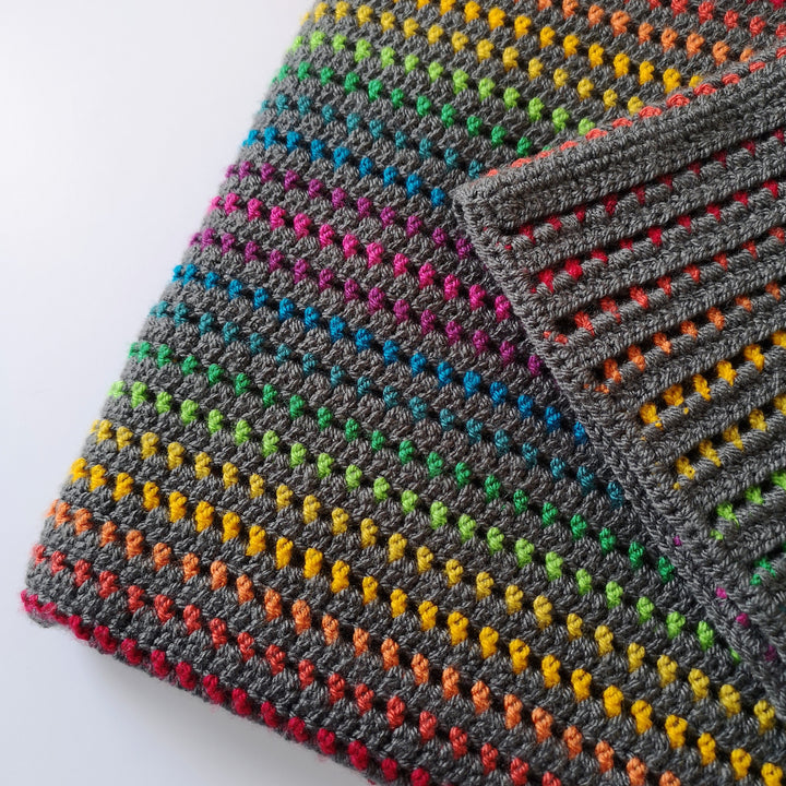 Rainbow Through The Storm Blanket Crochet Pattern