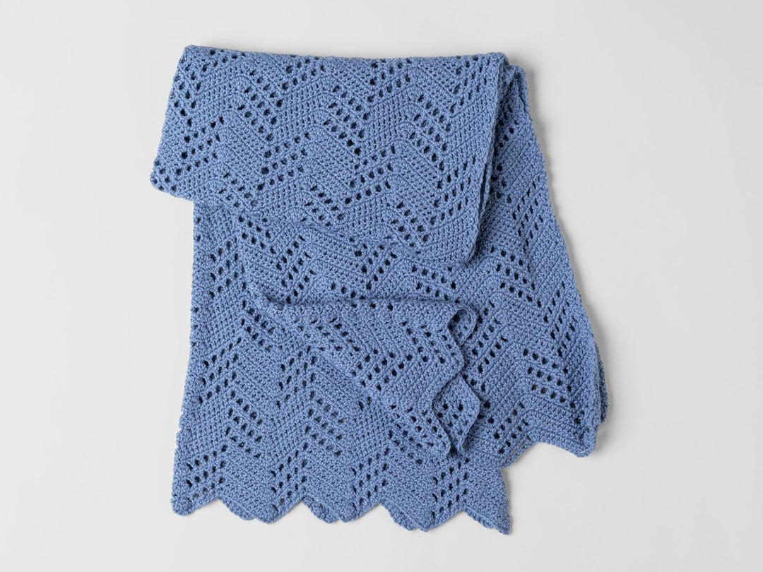 Hillside Chevron Blanket Crochet Pattern