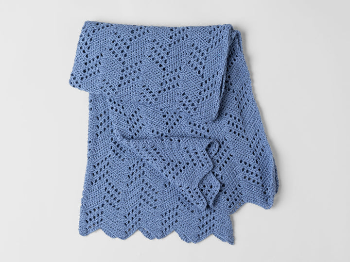 Hillside Chevron Blanket Crochet Pattern