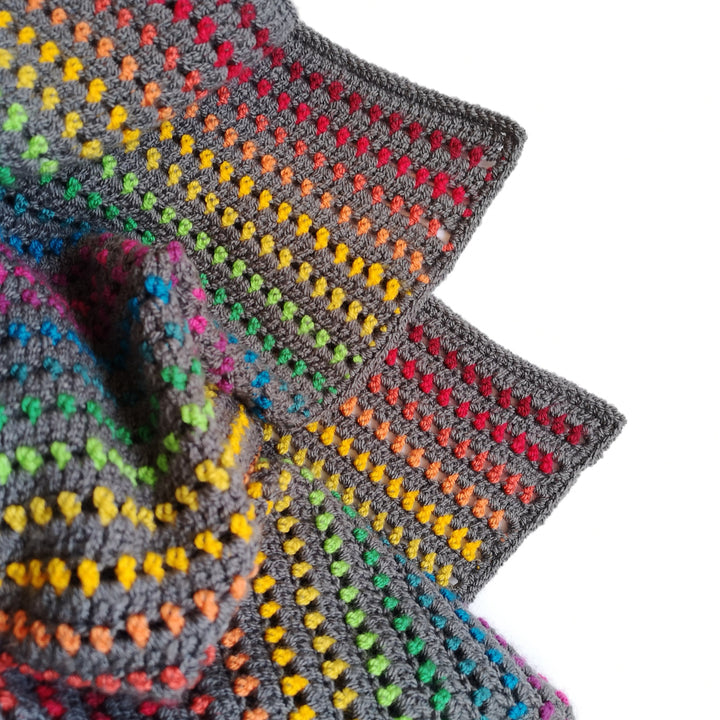 Rainbow Through The Storm Blanket Crochet Pattern