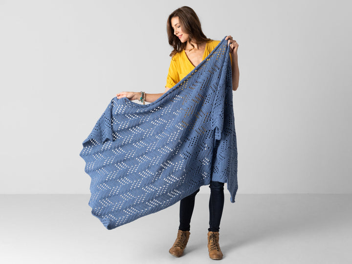 Hillside Chevron Blanket Crochet Pattern