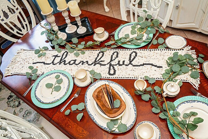 Thankful Fall Table Runner Crochet Pattern