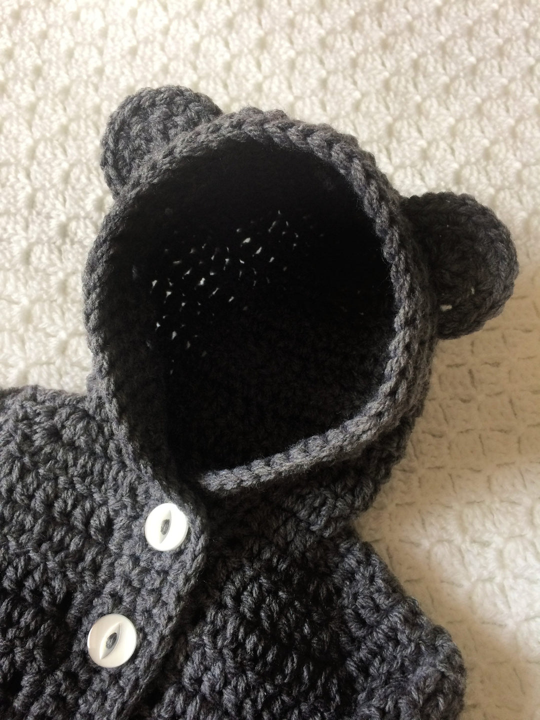 Baby Bear Hoodie Crochet Pattern