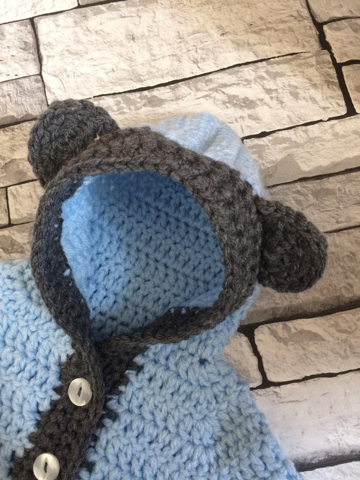 Baby Bear Hoodie Crochet Pattern