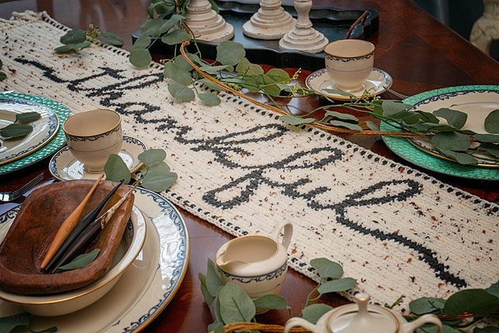 Thankful Fall Table Runner Crochet Pattern
