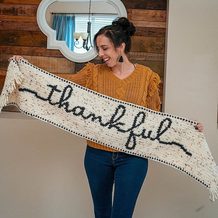 Thankful Fall Table Runner Crochet Pattern