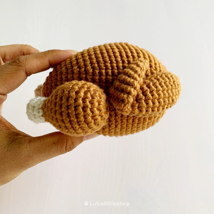 Easy Roasted Turkey Amigurumi Crochet Pattern