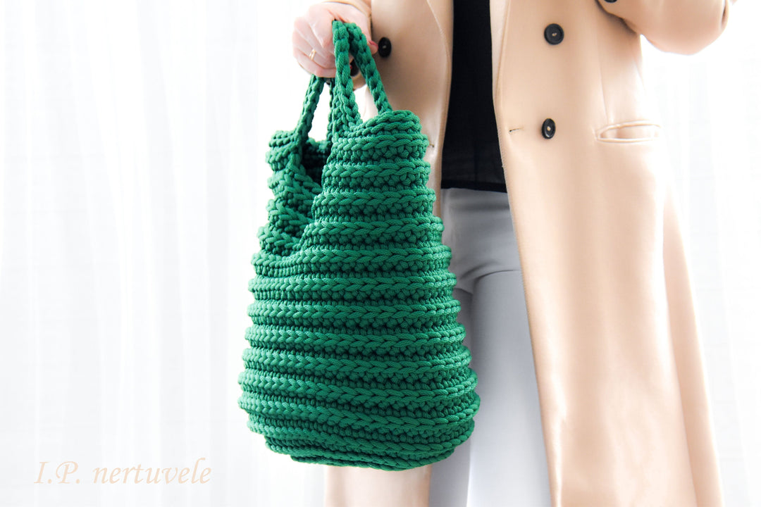 Easy Large Rope Tote Bag Crochet Pattern