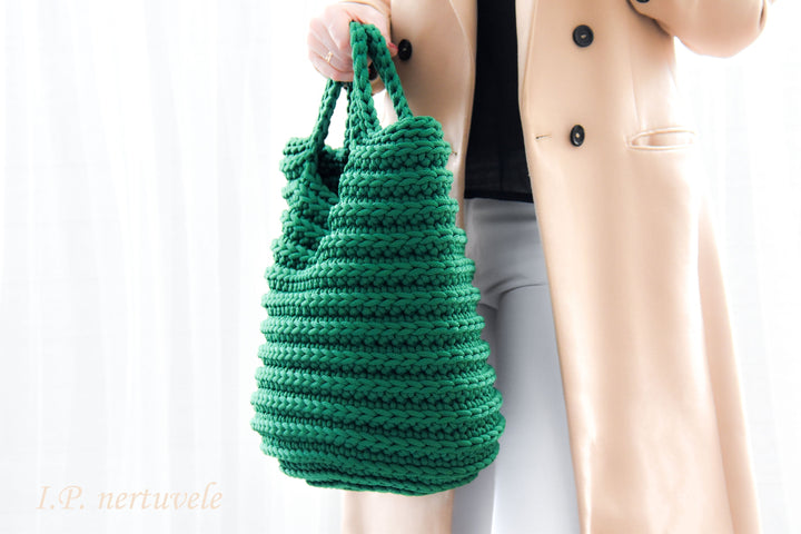 Easy Large Rope Tote Bag Crochet Pattern