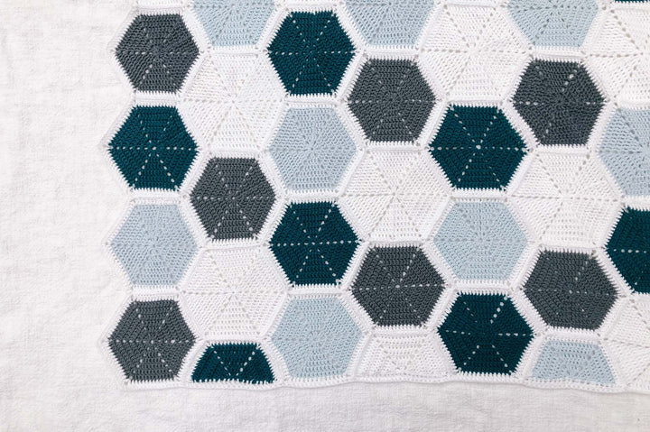 Easy Hexagon Baby Blanket Crochet Pattern