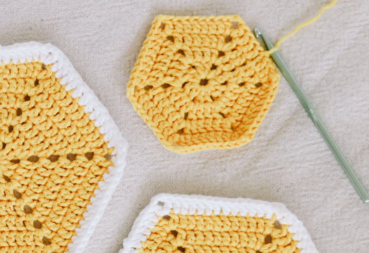 Easy Hexagon Baby Blanket Crochet Pattern
