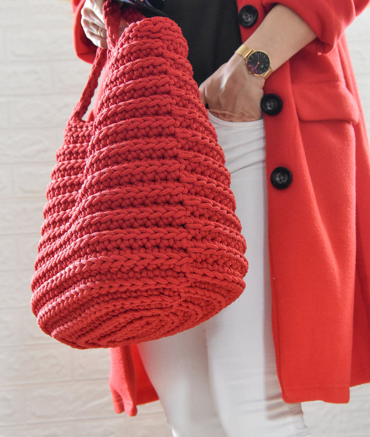 Easy Large Rope Tote Bag Crochet Pattern