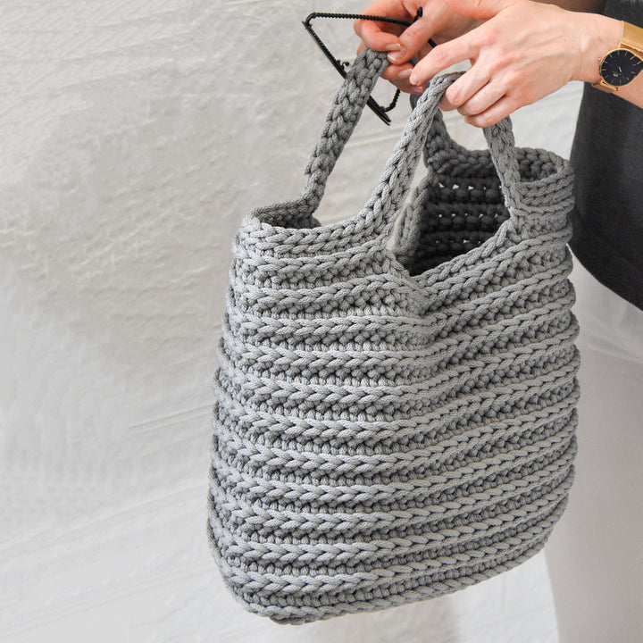 Easy Large Rope Tote Bag Crochet Pattern