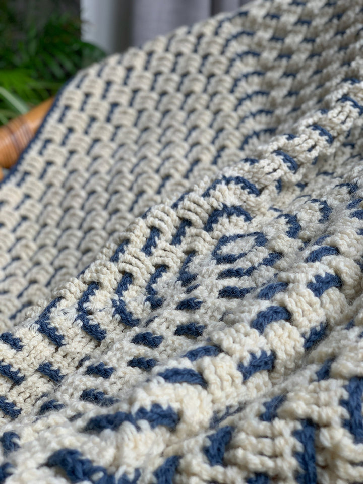 Modern Granny Weave Blanket Crochet Pattern