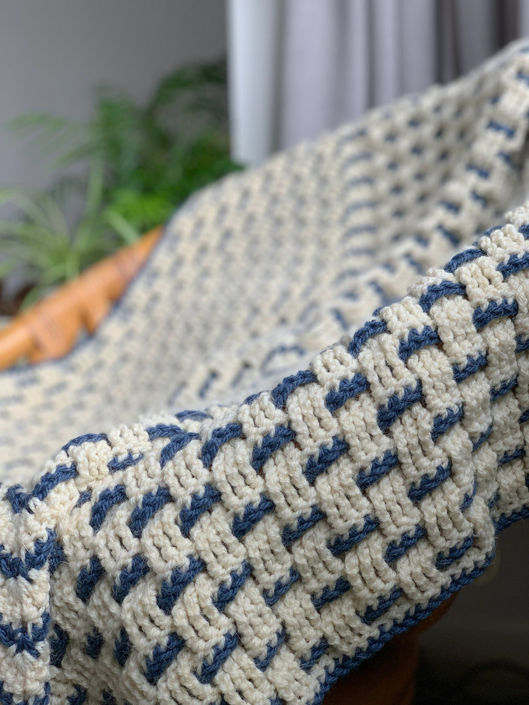 Modern Granny Weave Blanket Crochet Pattern