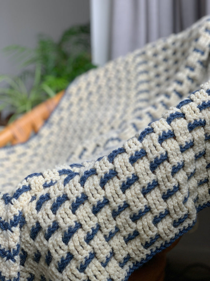 Modern Granny Weave Blanket Crochet Pattern