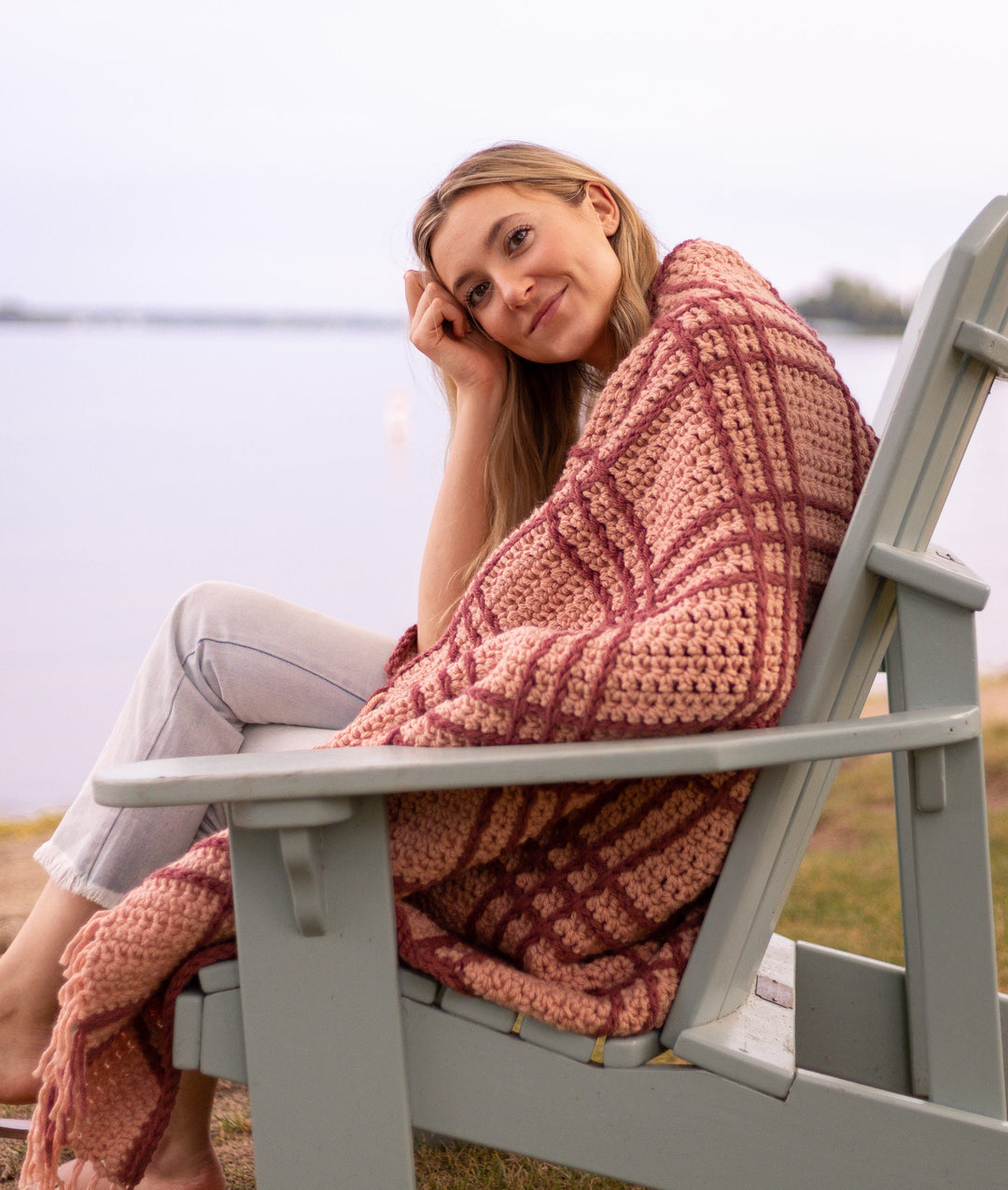 Heritage Plaid Throw Blanket Crochet Pattern