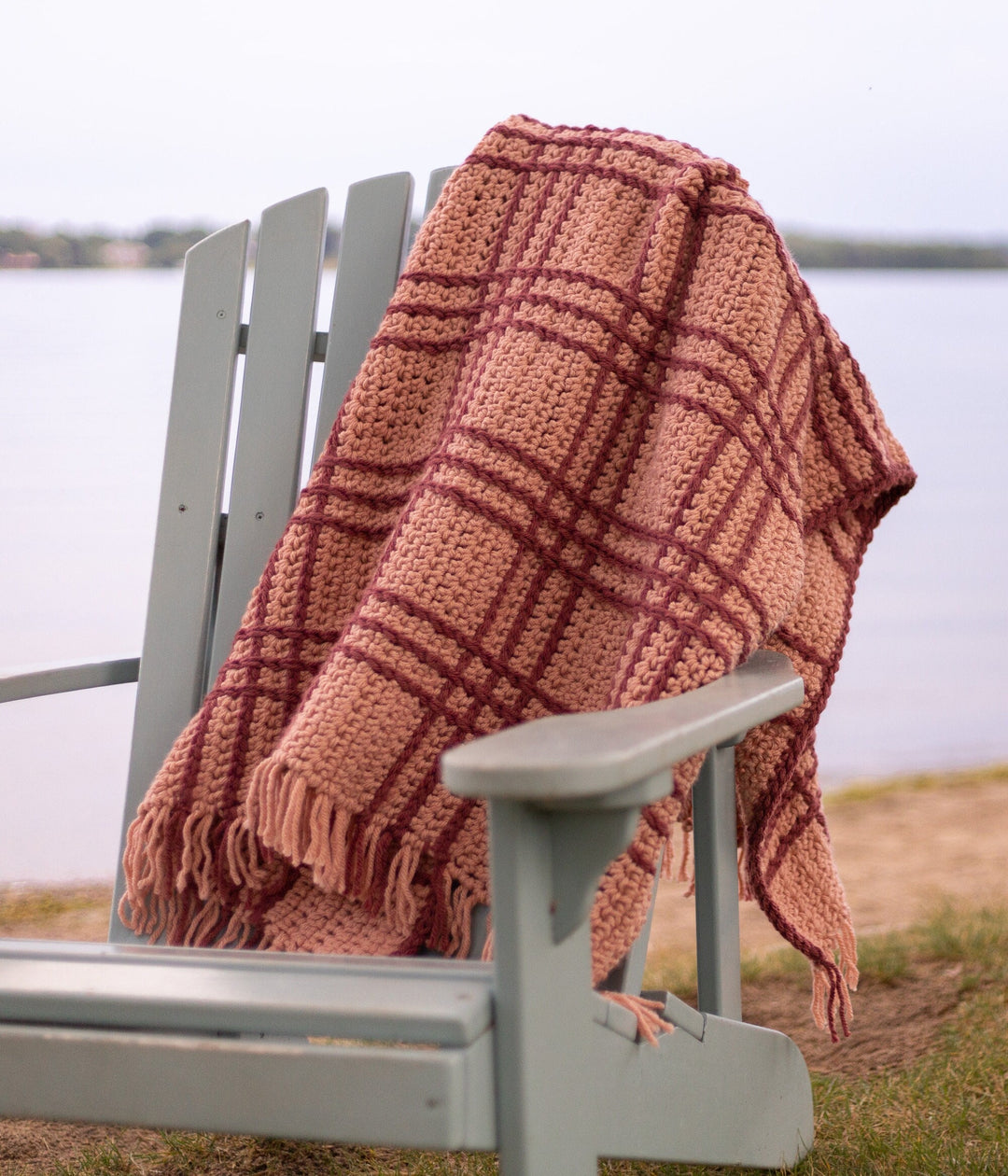 Heritage Plaid Throw Blanket Crochet Pattern