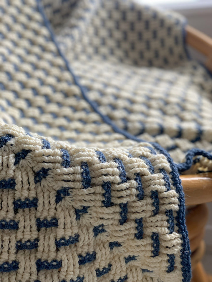 Modern Granny Weave Blanket Crochet Pattern