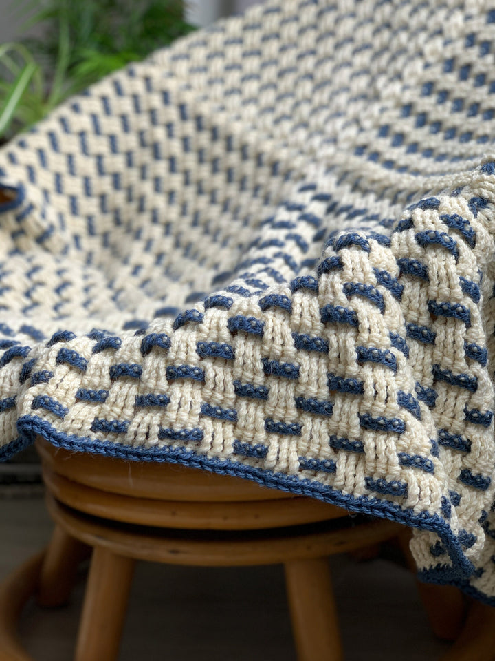 Modern Granny Weave Blanket Crochet Pattern