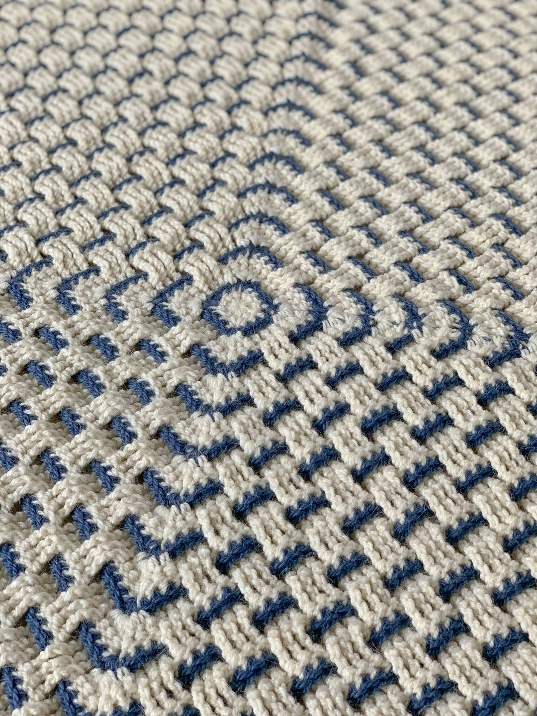 Modern Granny Weave Blanket Crochet Pattern