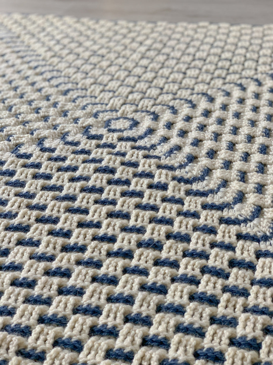 Modern Granny Weave Blanket Crochet Pattern