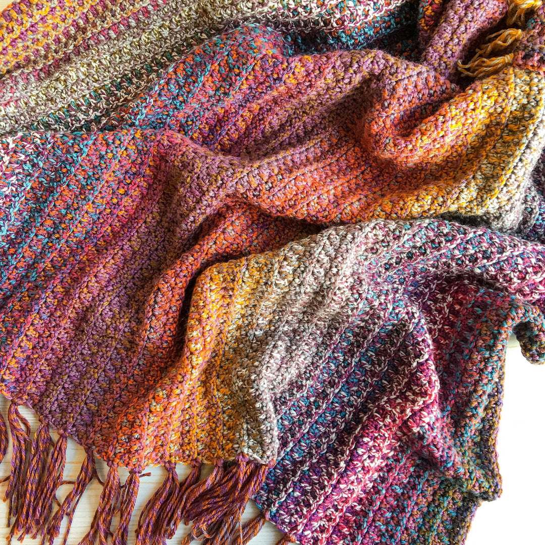 Unique Textured Woven Blanket Crochet Pattern