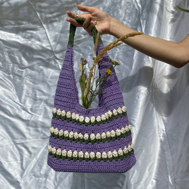 Tulip Blossom Tote Bag Crochet Pattern