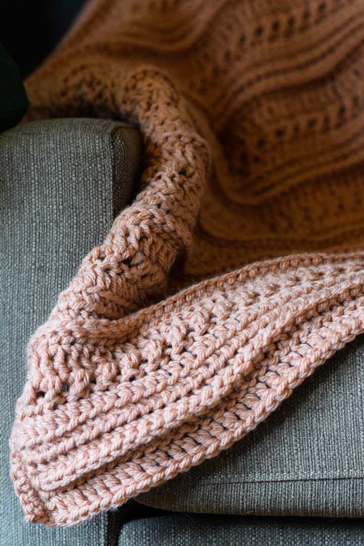 Colorado Chunky Throw Blanket Crochet Pattern