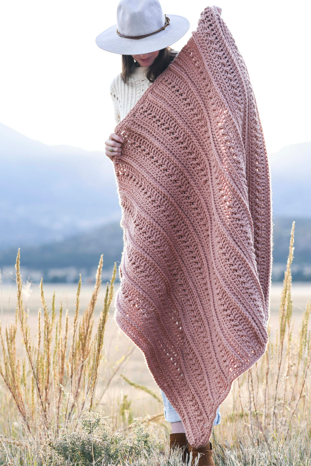 Colorado Chunky Throw Blanket Crochet Pattern