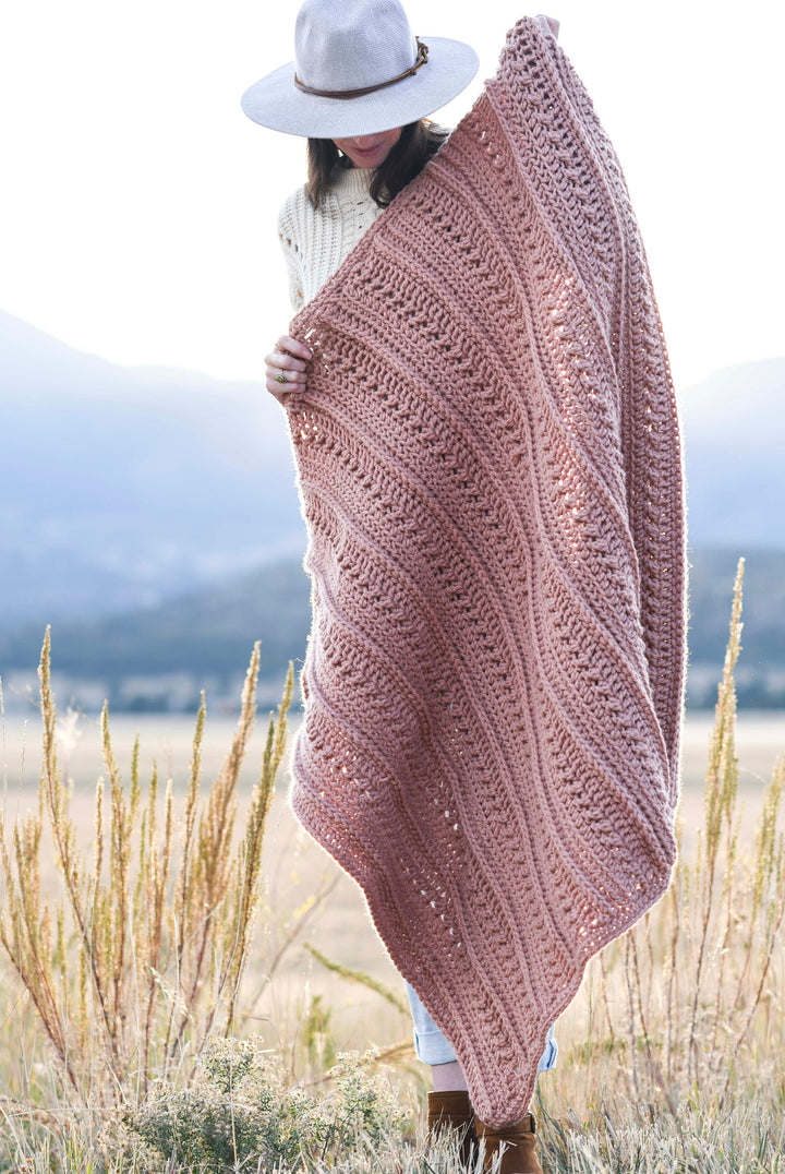 Colorado Chunky Throw Blanket Crochet Pattern