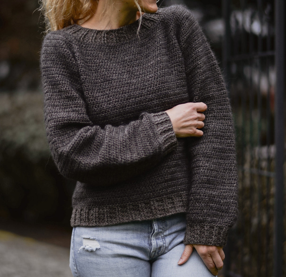 Dark Frost Pullover Sweater Crochet Pattern