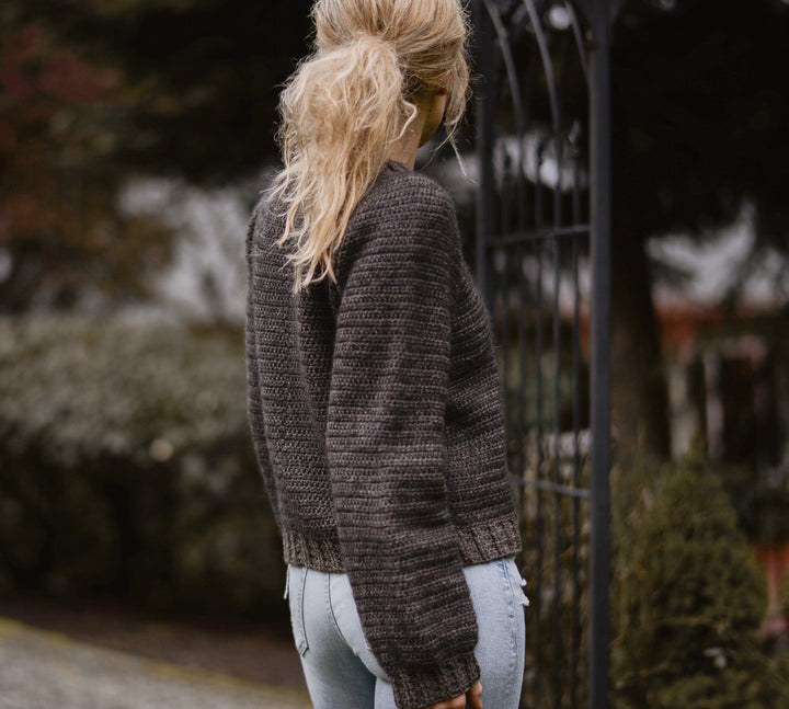 Dark Frost Pullover Sweater Crochet Pattern