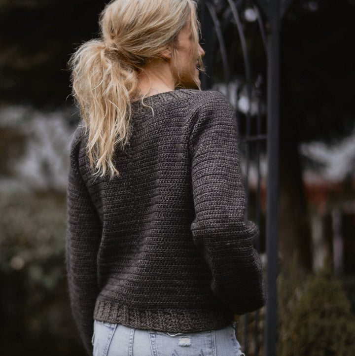 Dark Frost Pullover Sweater Crochet Pattern