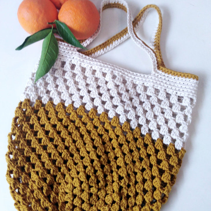 Boho Market Bag Crochet Pattern For Beginners