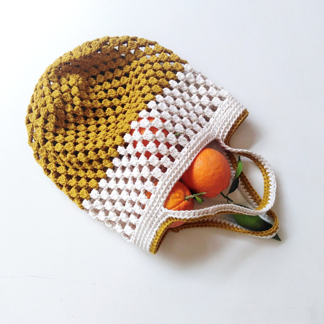 Boho Market Bag Crochet Pattern For Beginners