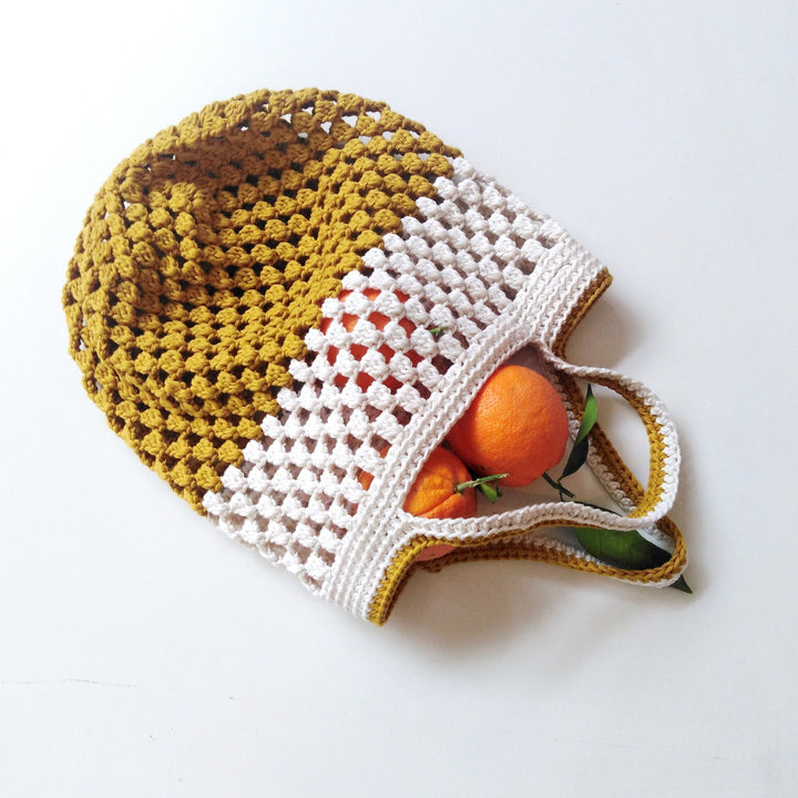 Boho Market Bag Crochet Pattern For Beginners