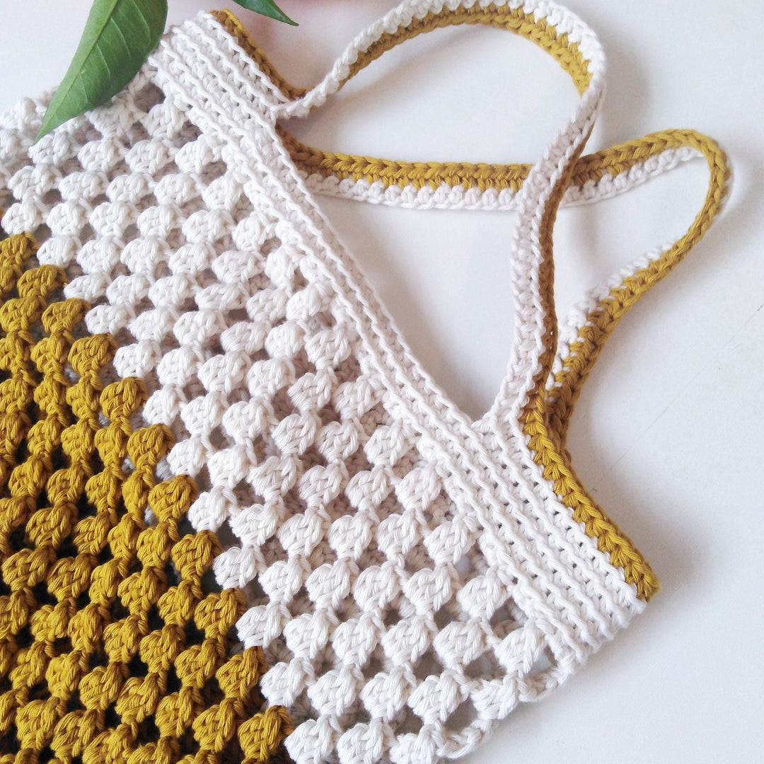 Boho Market Bag Crochet Pattern For Beginners