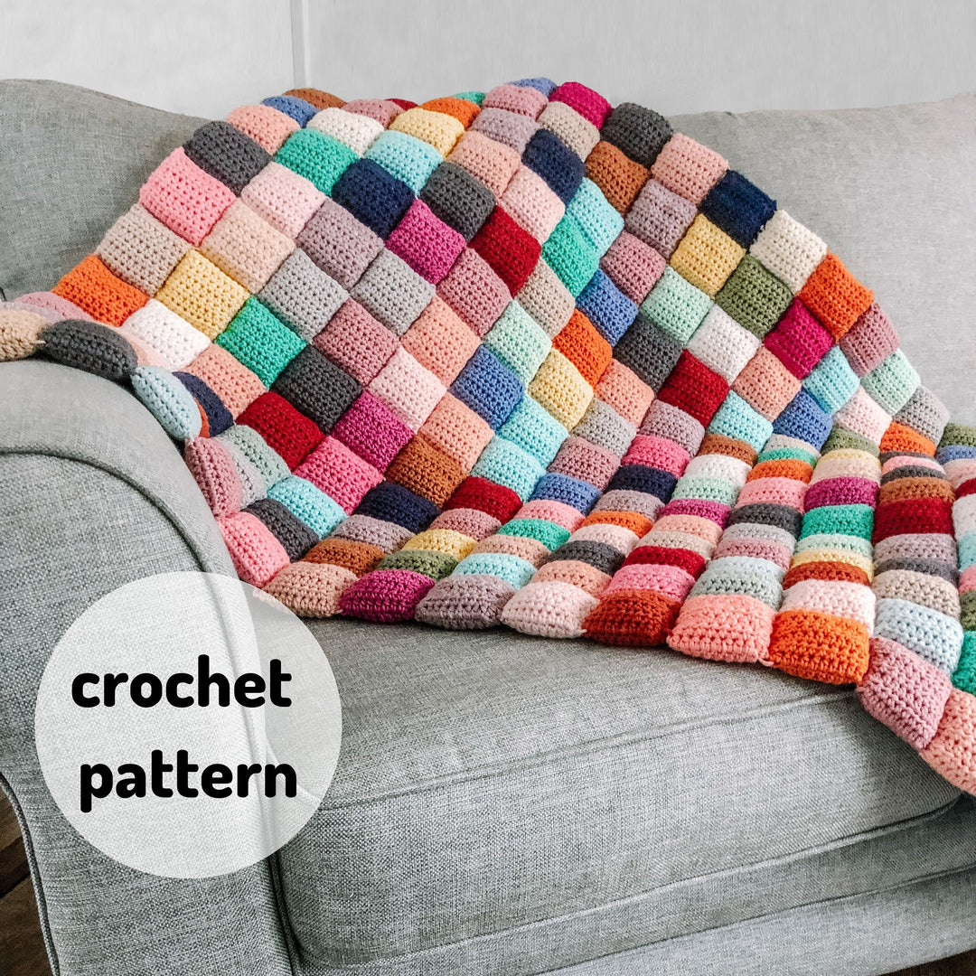 Classic Puff Stitch Blanket Crochet Pattern