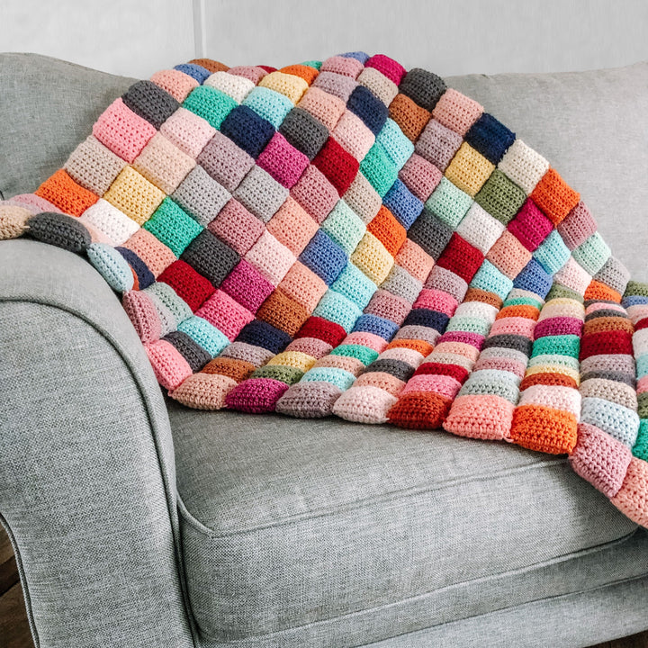 Classic Puff Stitch Blanket Crochet Pattern