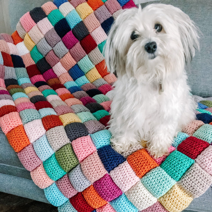 Classic Puff Stitch Blanket Crochet Pattern