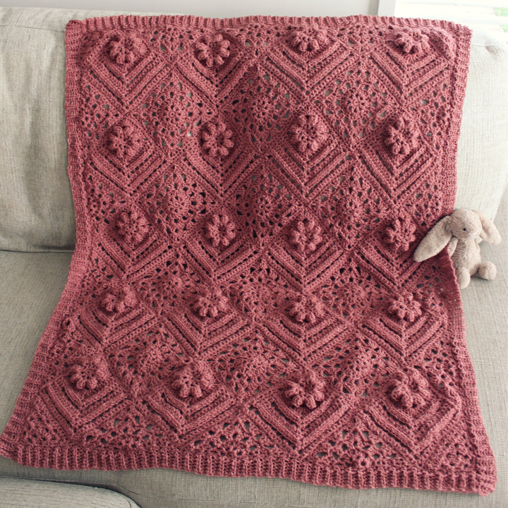La Vie En Rose Afghan Crochet Pattern PDF
