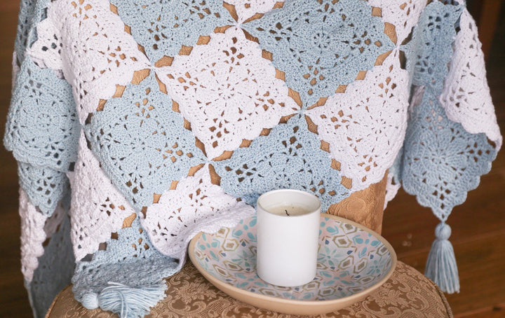 Adaptable Flower Square Blanket Crochet Pattern