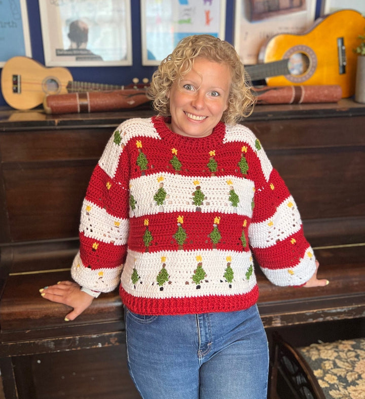 2-in-1 Festive Christmas Jumper and Cardigan Crochet Pattern