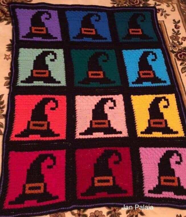 Halloween Blanket Crochet Pattern