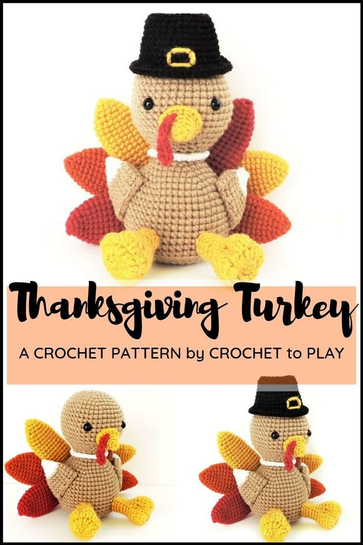 Thanksgiving Turkey Amigurumi Crochet Pattern